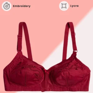 cotton high coverage unlined wireless bra with full stretch support